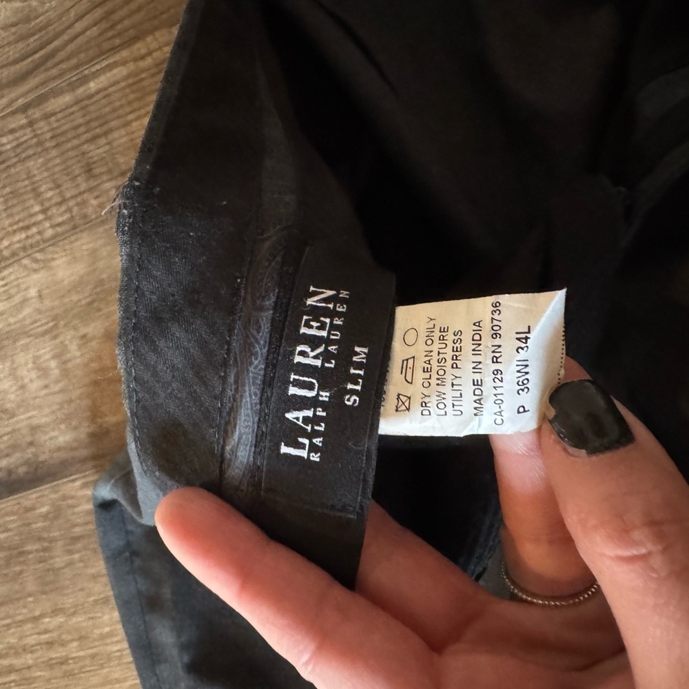 Men’s dark grey Ralph Lauren pants - Picture 2 of 3
